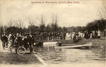 Canoeing at Wardown Park 1907